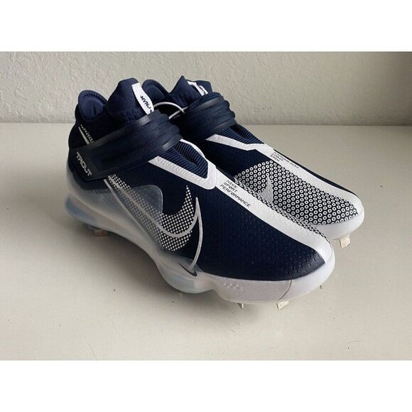 Mens Sz 14 Nike Force Zoom Mike Trout 7 Baseball Cleats CI3134-403 Blue White - Picture 3 of 11